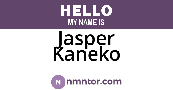 Jasper Kaneko