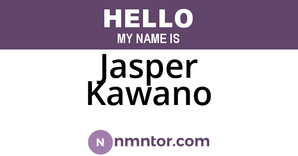 Jasper Kawano