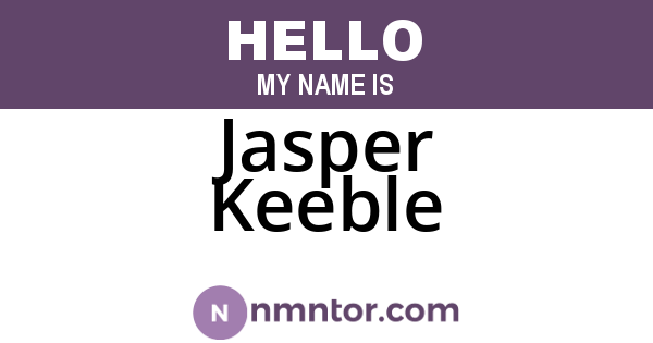 Jasper Keeble