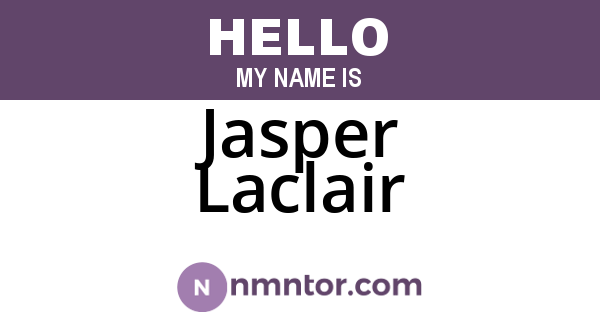 Jasper Laclair
