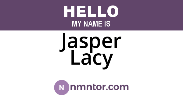 Jasper Lacy