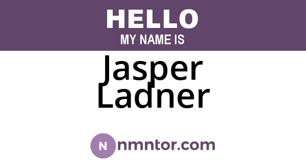 Jasper Ladner