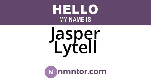 Jasper Lytell