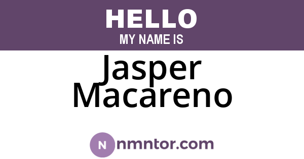 Jasper Macareno