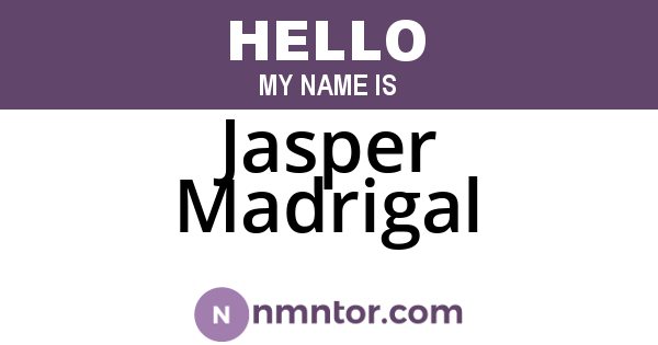 Jasper Madrigal
