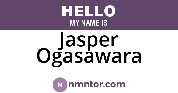 Jasper Ogasawara