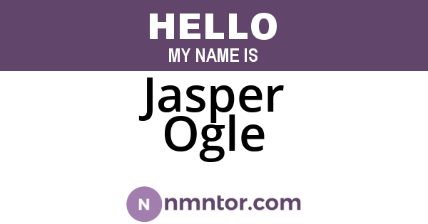 Jasper Ogle