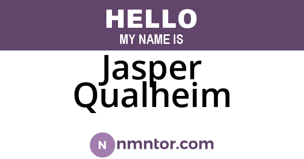 Jasper Qualheim