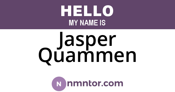 Jasper Quammen