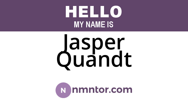 Jasper Quandt