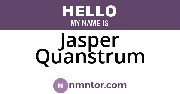 Jasper Quanstrum