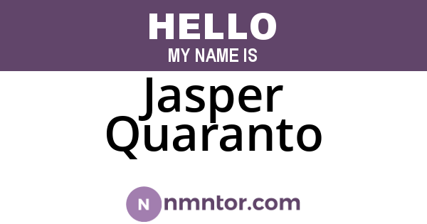 Jasper Quaranto
