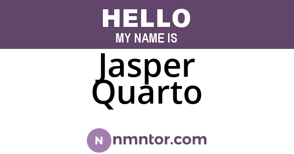 Jasper Quarto
