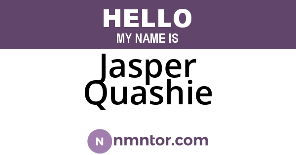 Jasper Quashie