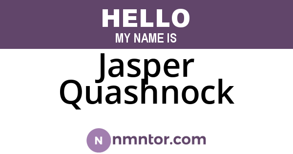 Jasper Quashnock