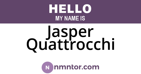 Jasper Quattrocchi