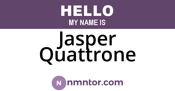 Jasper Quattrone
