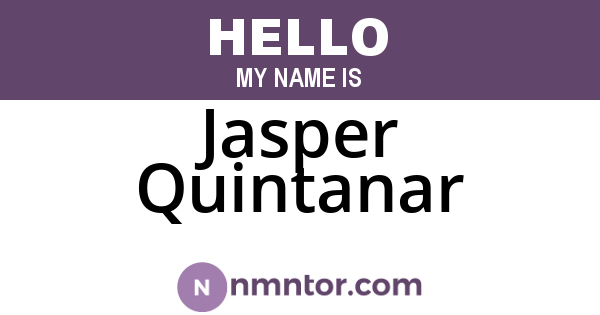 Jasper Quintanar