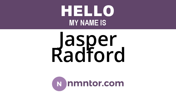 Jasper Radford