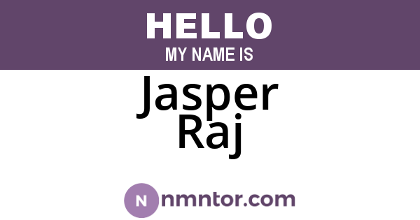 Jasper Raj