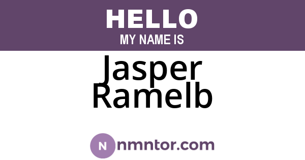 Jasper Ramelb
