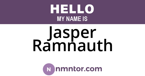 Jasper Ramnauth
