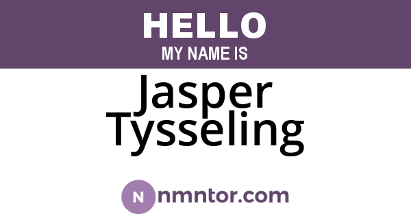 Jasper Tysseling