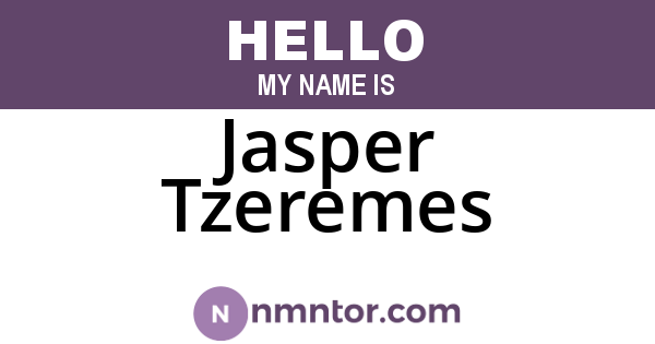 Jasper Tzeremes
