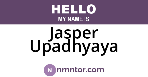 Jasper Upadhyaya