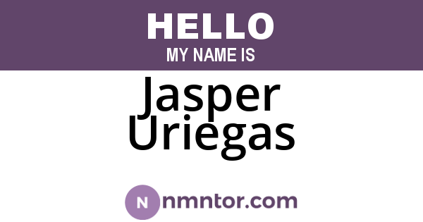 Jasper Uriegas