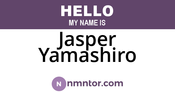 Jasper Yamashiro