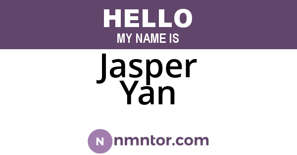 Jasper Yan