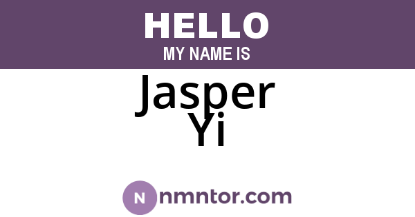 Jasper Yi