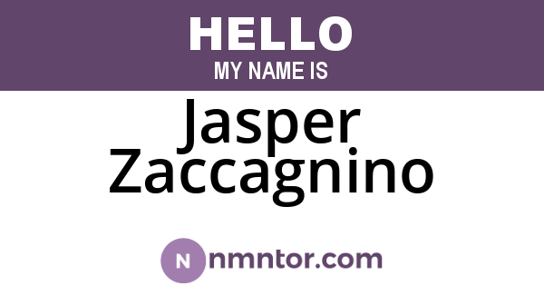 Jasper Zaccagnino