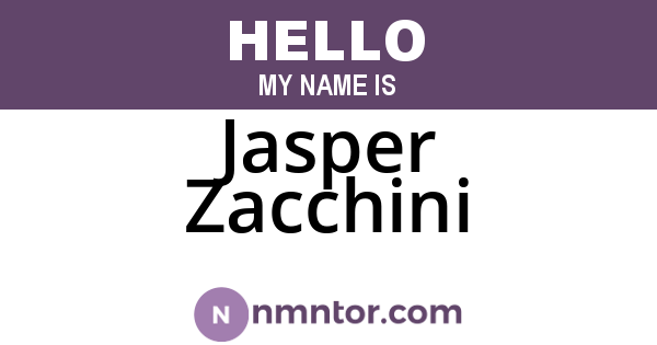Jasper Zacchini