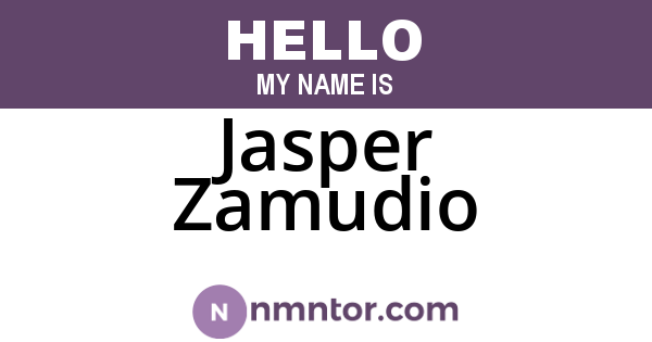 Jasper Zamudio