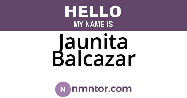 Jaunita Balcazar