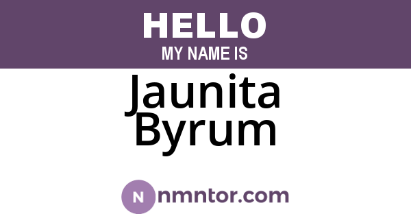 Jaunita Byrum