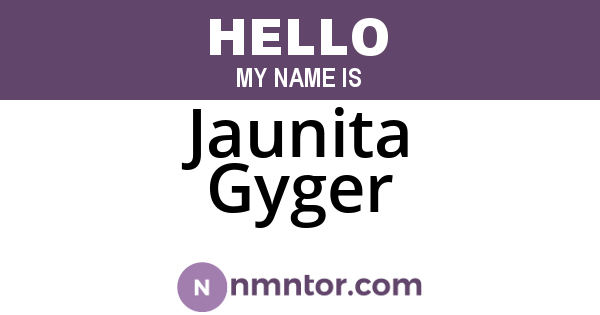 Jaunita Gyger