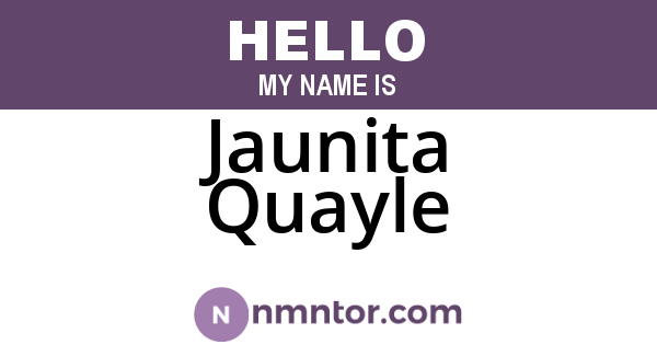 Jaunita Quayle