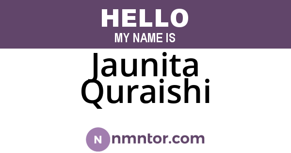Jaunita Quraishi