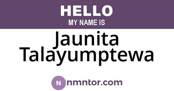 Jaunita Talayumptewa