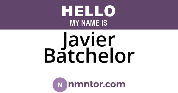 Javier Batchelor