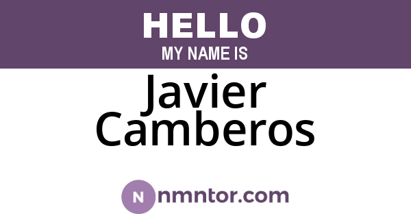 Javier Camberos