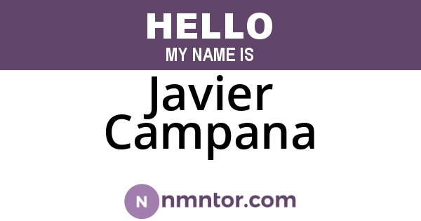 Javier Campana