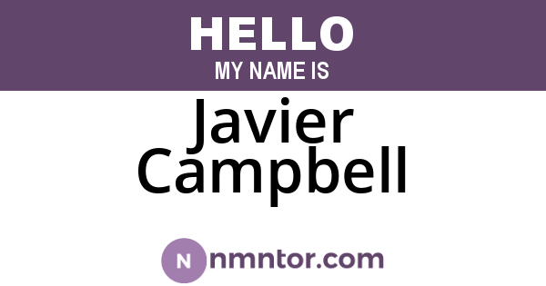 Javier Campbell