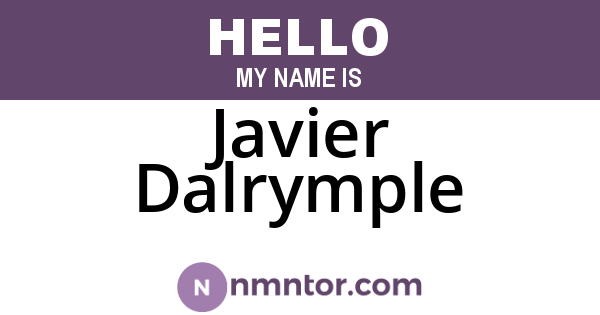 Javier Dalrymple
