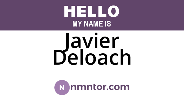 Javier Deloach
