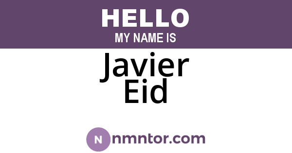 Javier Eid