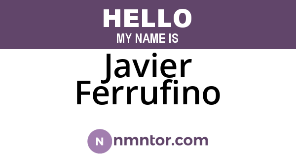 Javier Ferrufino